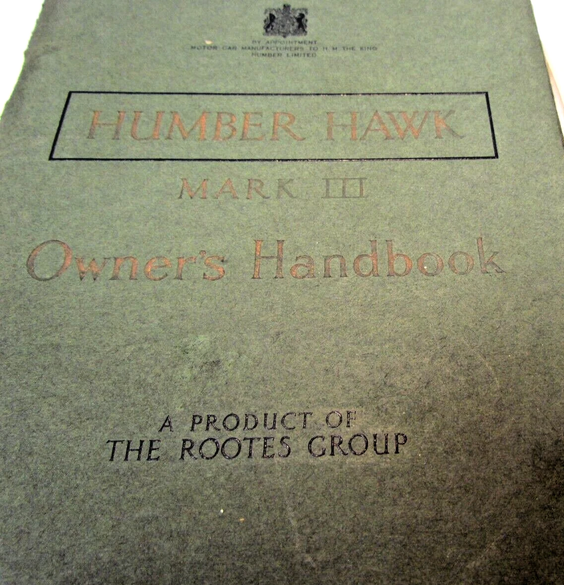 HUMBER HAWK MARK 111 (3) 1949 owners handbook instruction book manual