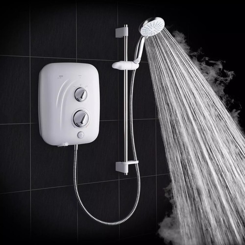 Mira Elite SE White / Chrome 9.8kW Silent Pumped Electric Shower (222JX)