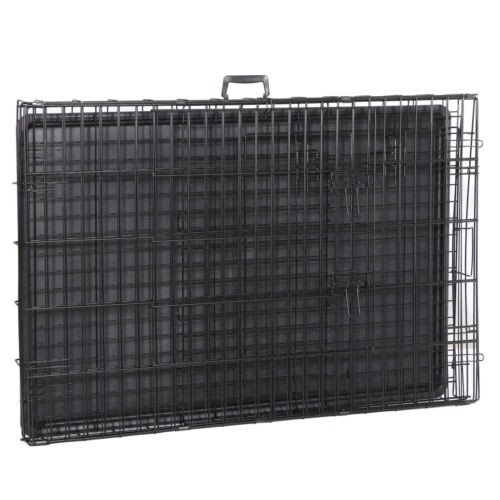 "Hundekäfig Kiste Zwinger klappbar Metall Haustierkäfig Doppeltür/Tablettpfanne 30"" 36"" 42" - Bild 8 von 32