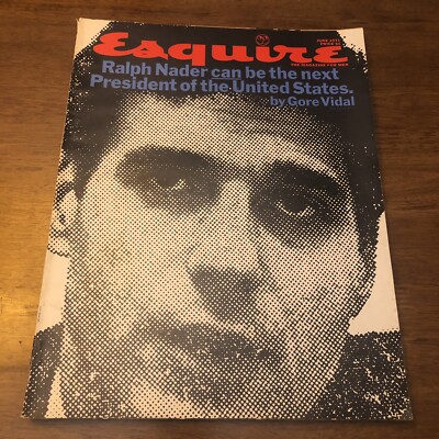 Esquire Magazine 1971 Ralph Nader Retro Ads Arthur Ashe Carson Comics Cars 70s