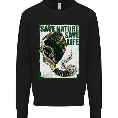 Save Nature Environment Climate Change Life Kinder Sweatshirt Pullover