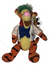 Vtg Disney Mouseketoys Bean Bag Plush w/Tags Pooh's Pal TIGGER Mad Scientist 9"
