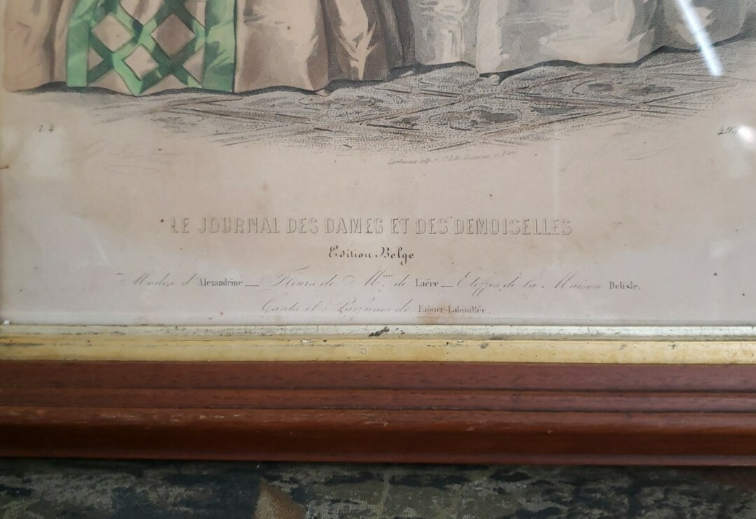 Vtg Antique Le Journal Des Dames Et Des Demoiselles Fashion