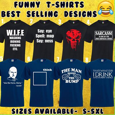 LUSTIGE HERREN T SHIRTS COOLES GESCHENK GESCHENKIDEE FÜR PAPA EHEMANN WITZ TOP (D30)