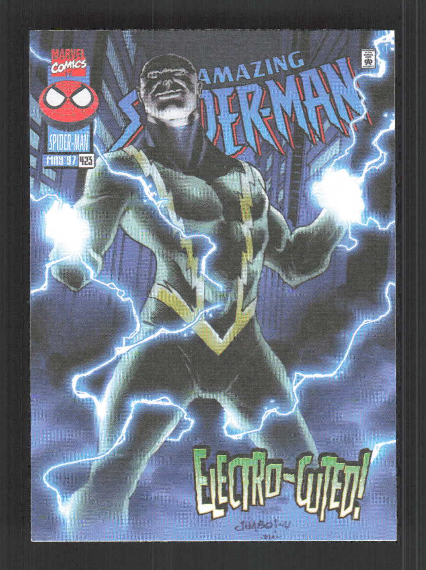 Electro 2024 Upper Deck Marvel Spider-Man Renditions Canvas Cover Variant #52