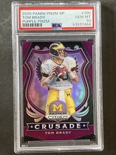 2020 Prizm Draft Picks #100 Tom Brady Purple Refractor Gem MINT PSA 10