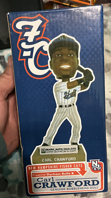 Carl Crawford Fisher Cats SGA Bobblehead 2011 Bulls Minor League New Rare Htf