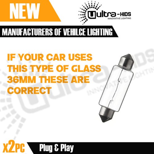 2X Mini Cooper R50 R52 R53 Number / Licence Plate LED Light Bulbs Xenon White - Picture 2 of 6