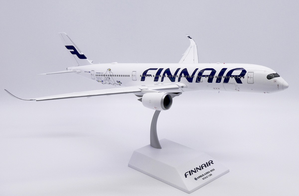 1:200 34CM JC Wings FINNAIR AIRBUS A350-900XWB Flap Down Airplane