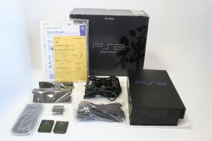 Sony PlayStation 2 Console Zen Black SCPH-37000 Boxed Sony PlayStation 2 Console Zen Black SCPH-37000 Boxed