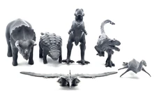 Dinasaurs Ankylosaurus Velociraptor Stegosaurus Raptor T-Rex 3d printed PLA