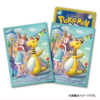Pokemon Center Card Game Deck Sleeves Jasmin Mican Ampharos