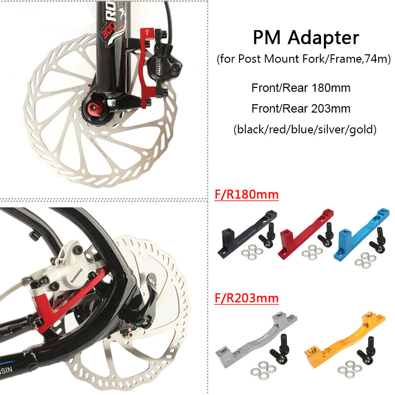 Modern Rim Brake Adapter MTB Bike 160/180/203mm Disc Brake 6 Bolts Rotor PM/IS Brake Adapter ...