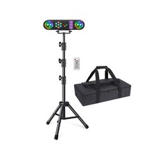 DJ Lights with Stand, 5-in-1 Party Lights DJ Disco Light, RGB LED Rotating Ba...