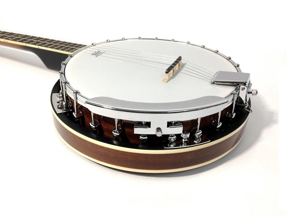 Caraya BJ-005 5-String Banjo, Mahogany Back + Free Gift Pack! - Image 2 of 4