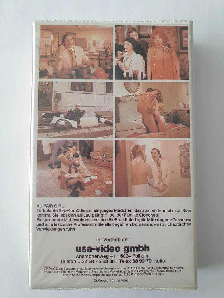 Au Pair Girl - Ein flottes Hausmädchen, Erotik VHS mit Gloria Guida (FSK 18) - Bild 3 von 4