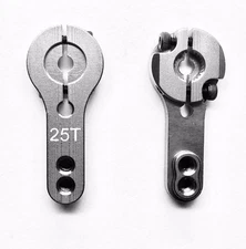 2PCS Titanium Color 25T Metal RC Servo Arm Horn for Futaba Savox (US SELL/SHIP)
