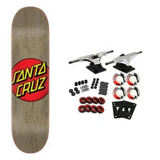 Santa Cruz Skateboard Complete Classic Dot Grey 8.375" x 31.83"