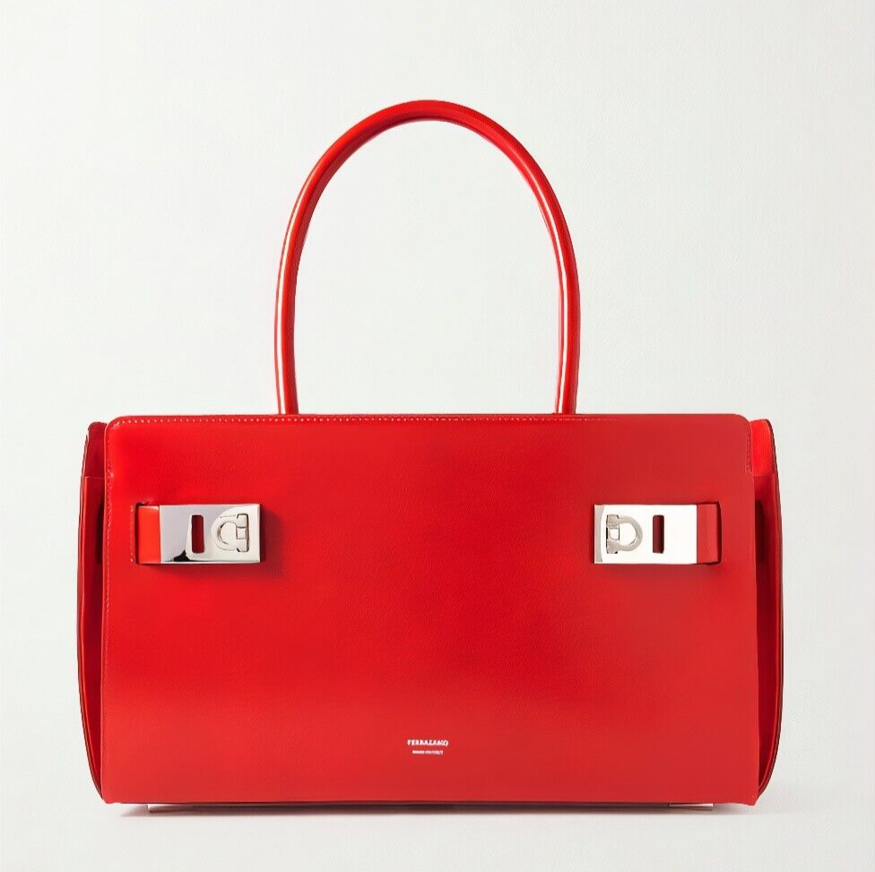 Salvatore Ferragamo Tote Bag with Gancini Buckles New With Salvatore Ferragamo Tote Bag with Gancini Buckles New With