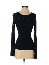 Intermix Women Blue Pullover Sweater P