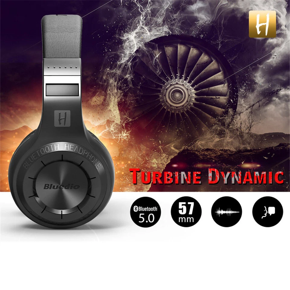 Bluedio Turbine Bluetooth Headset Wireless Stereo Headphones for Cell Phone PC - Image 3 of 4