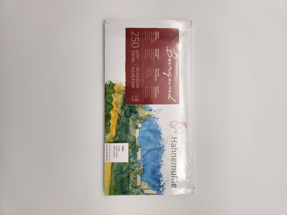 Bloc Cartes Postales Aquarelle Hahnemühle - Papier Sans Acide, Résistant Au Vieillissement - 20 Feuilles