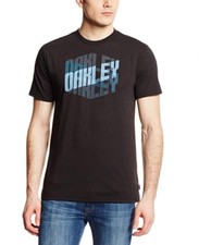 Oakley Men's O-2 The Finish Line Tee O Hydrolix Black White Regular Fit T-Shirt