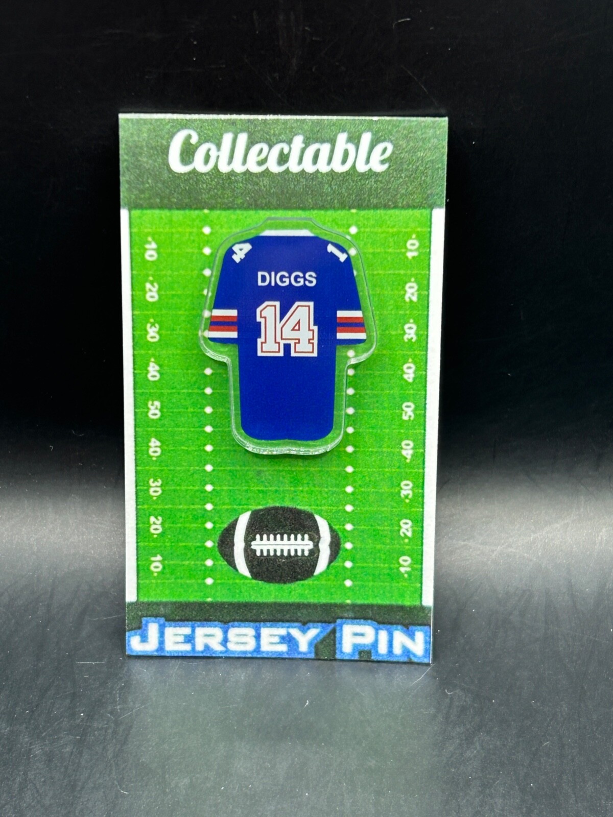 Buffalo Bills Stefon Diggs Jersey Lapel Pin - New Collectible