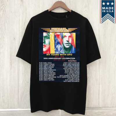 #ad MICHAEL SCHENKER MY YEARS WITH UFO USA TOUR 2025 T Shirt Full Size S 5XL $20.89