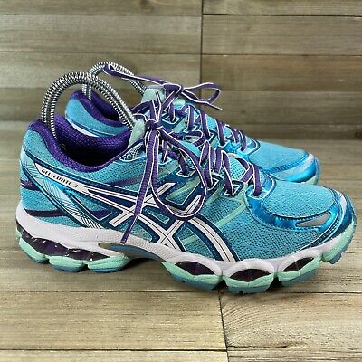 granizo Frotar de Asics Gel-Evate 3 Running Shoes T566N Women's 8 Lace Up  Turquoise/White/Purple | eBay
