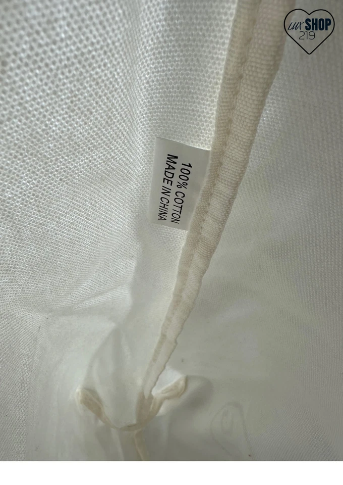 AG Adriago Goldschmeid Tote Bag Off White Canvas Logo - Image 3 of 4