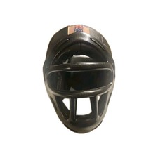 ProForce Headguard W/Face Cage Black Vinyl Size Adult Small Sparring MMA Combat