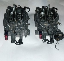 Two Edelbrock 18031804 Thunder Series Avs Carburetors For Dual Quad Intake Two Edelbrock 18031804 Thunder Series Avs Carburetors For Dual Quad Intake