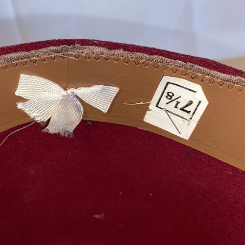 Sombrero Murat Masónico Shriner's Fez Masonería Borla y Espada Pin Talla 7 1/8 - Imagen 8 de 11