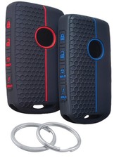 2Pcs 4 Buttons Silicone Smart Remote Key Fob for 2019-24 Mazda3 6 CX5-9-30-50-90