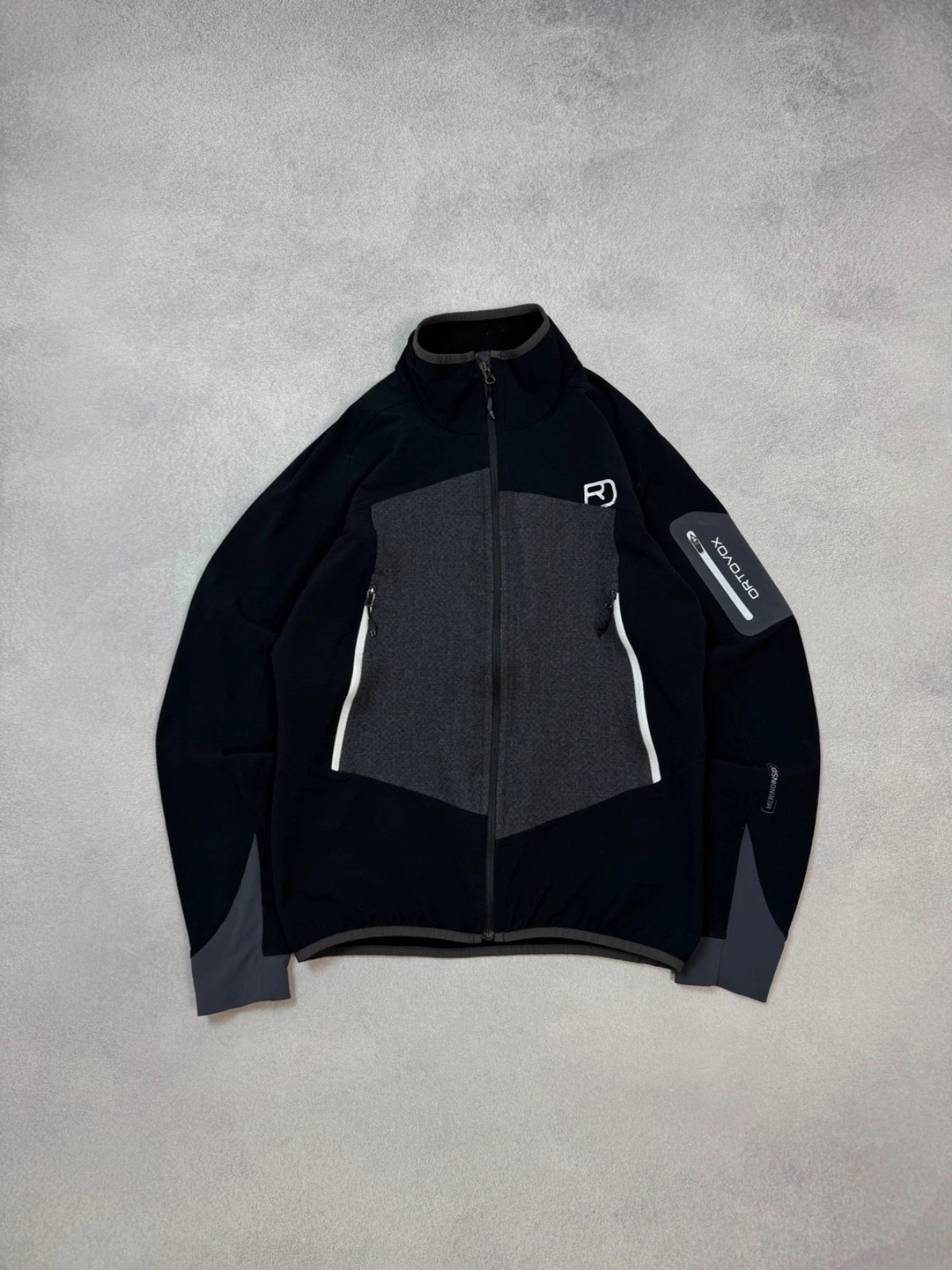 Ortovox Mens Cordura Merino Wool Layering System Softshell Jacket Black Size M