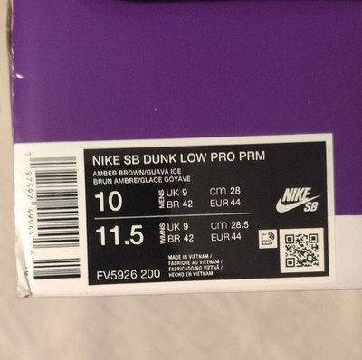 Nike SB Dunk Low Pro PRM Amber Brown Guava Ice FV5926-200 Trocadéro Gardens
