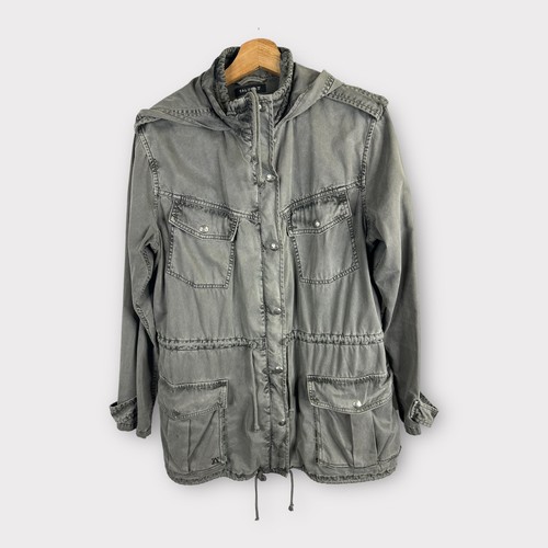 Talula Aritzia Womens size Medium Trooper Utility Military Jacket Gray - Picture 2 of 12