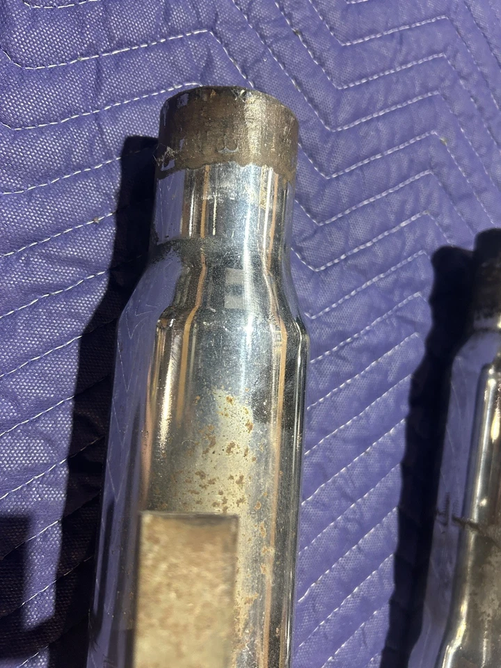 1968 1969 1970 Plymouth GTX Road Runner OEM puntas de escape cromadas Foto 4 de 4