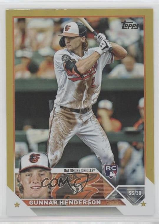 2023 Topps Series 1 Gold Foil Gunnar Henderson #206 7xr