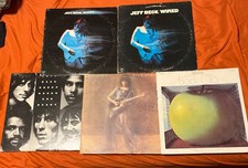 Lot of 5 Jeff Beck Vinyl LPs Wired x2, Rough And Ready, Blow By Blow, Beck-Ola