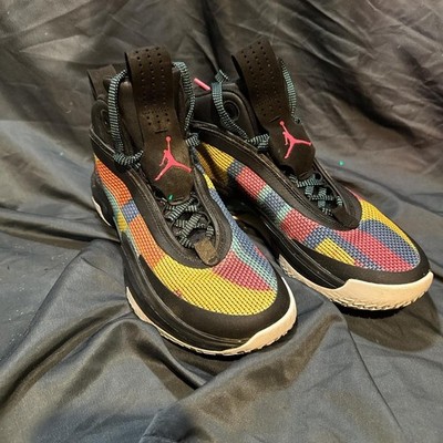 Jordan Proto React Basketball Shoes, Black/Multi-Color, Men's Size 7