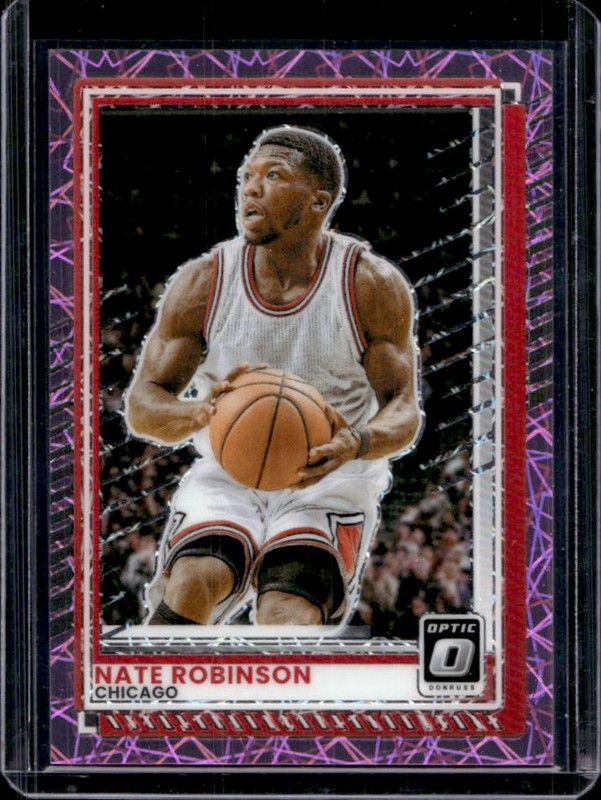 2025-26 Panini Donruss Nate Robinson Optic Pink Velocity #/75 Bulls