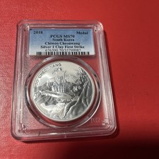 2018 1 Clay South Korea Chiwoo Cheonwang PCGS MS70 First Strike 999 Silver Medal