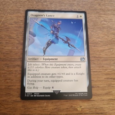 DRAGOON'S LANCE U 0017 MAGIC CARD MTG FINAL FANTASY EN NM