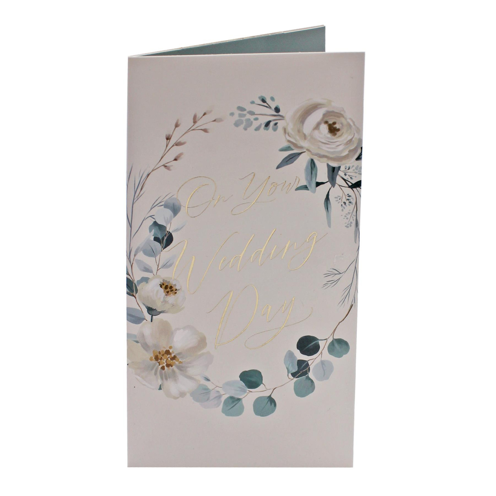 Geldtasche Zum 50. Geburtstag – Mit Goldfolie, Creme-gold, Inkl. Umschlag, 17,5x9 Cm