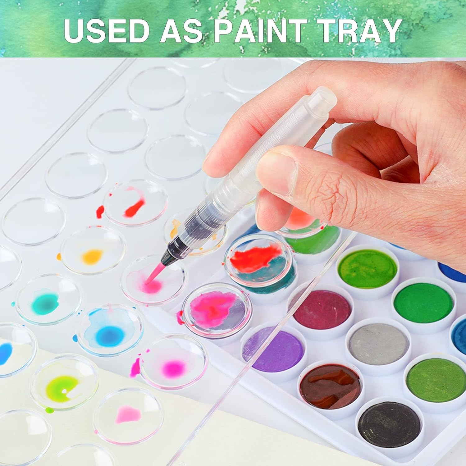 AROIC 65 Pieces Watercolor Paint 1 count (pack of 1), 36 watercolor paint set 