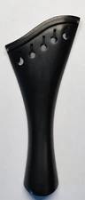 Violin 5 string  EBONY HOLLOW Harp  Tailpiece 4/4 FRENCH Model black fret