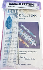 Needle Tatting Booklets Volumes 1 2 PLUS Needles Crochet Hook  Needle Threader
