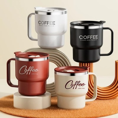 304 Stainless Steel Coffee Mug Double Wall Insulated Tumbler Leakproof Cup